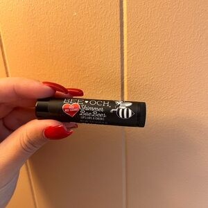 Bee-Och Shimmer Lip or blush Balm- red bee-licious